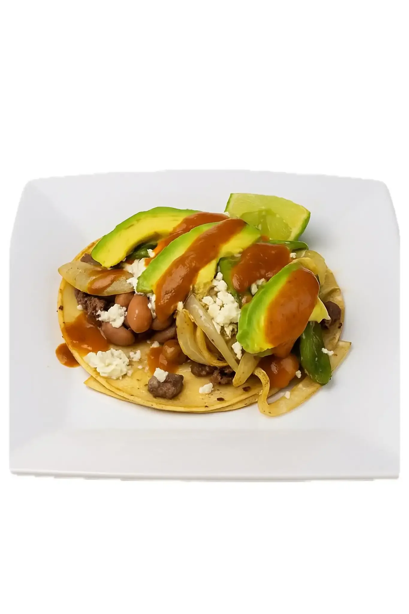 Super Taco - A generously stuffed taco with your choice of seasoned meat, fresh toppings, and house salsa